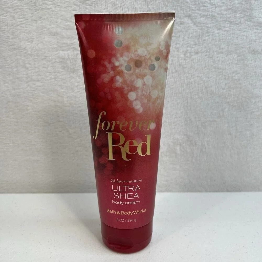 Bath & Body Works Forever Red Luxury Body Cream 8oz Ultra Shea 24‎ Hour Moisture